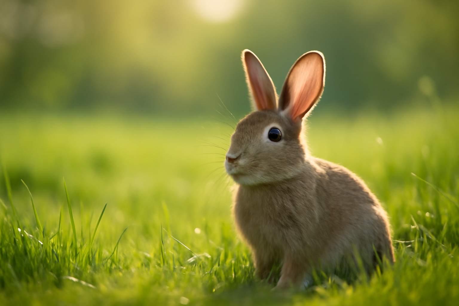 Abgabe 1 Kaninchen im Gras